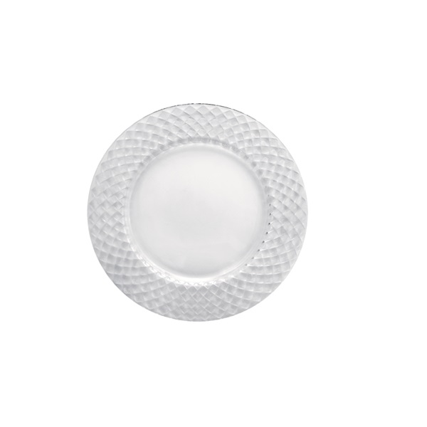 CAMPIELLO CHARGER 32 CLEAR GLASS